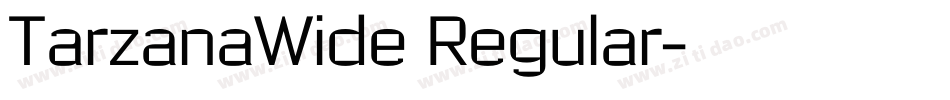 TarzanaWide Regular字体转换